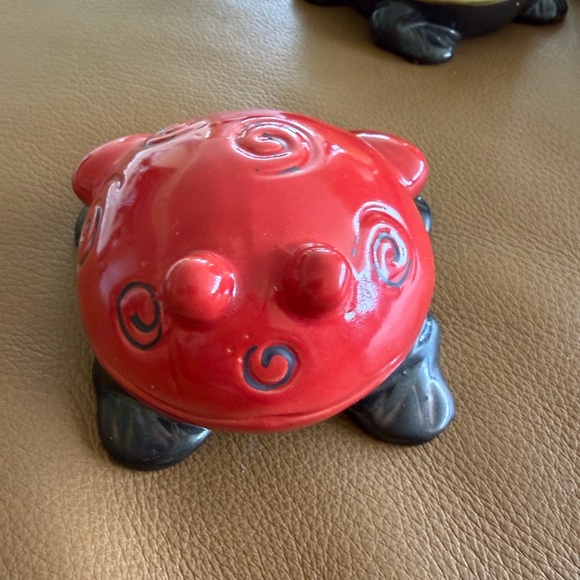 🐢CuteFamilyofTurtlesHandmadeHandPaintedCeramicVibrant Colors GlazedPapaMamaBaby - Picture 7 of 15